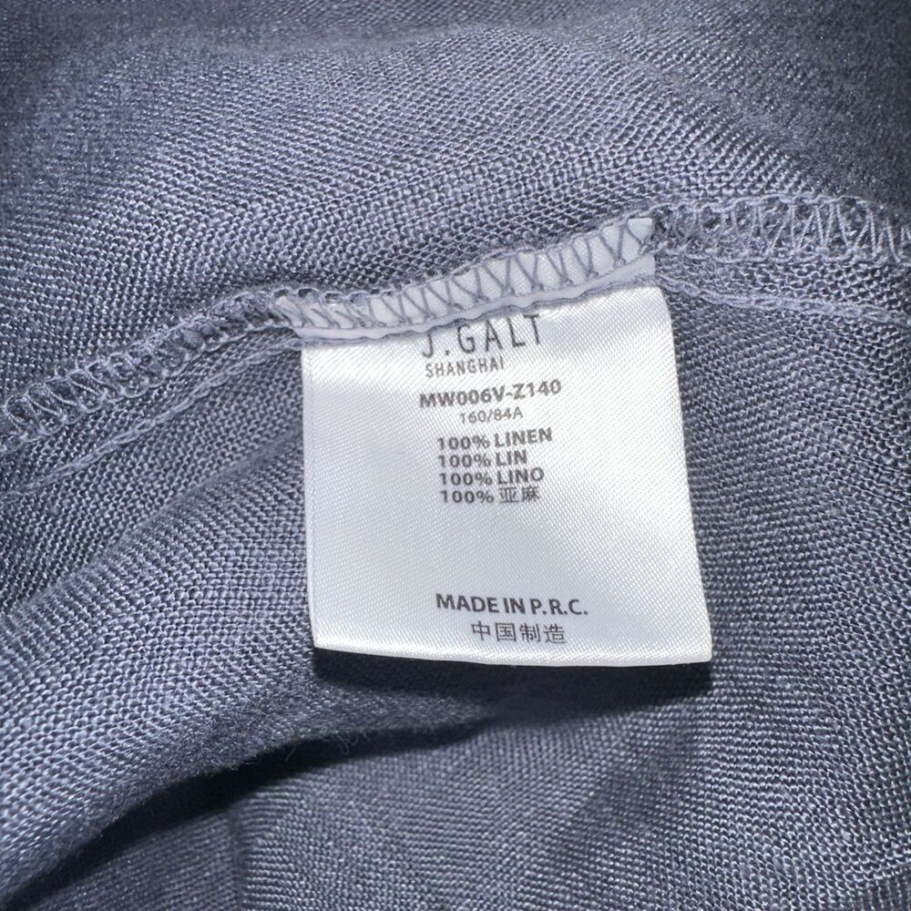 John Galt 100% Linen Woman’s Sun Dress Size XS/S Blue - Picture 4 of 8